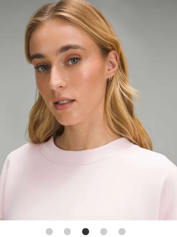 Lululemon Softstreme Perfectly Oversized Crew Pink Size 8 - Image 3