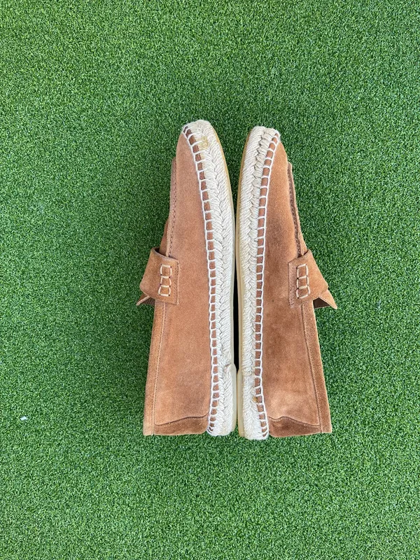 Vince Daria Espadrille Loafer Women's 9 M Brown Suede Slip On Shoe Casual - Image 2