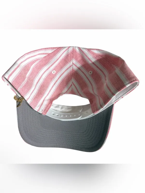 NWT American Needle Pink and White Striped Cap with 'Take a Coke Break' Patch - Image 2