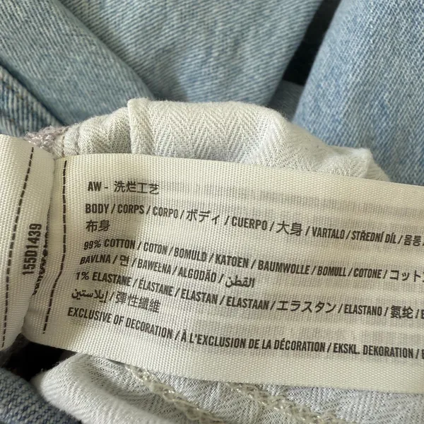 Abercrombie & Fitch The Baggy Low Rise Curve Love Jeans Size 27 - Image 7