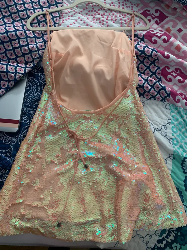 Urban Outfitters Pink Sequin Dress - Image 2