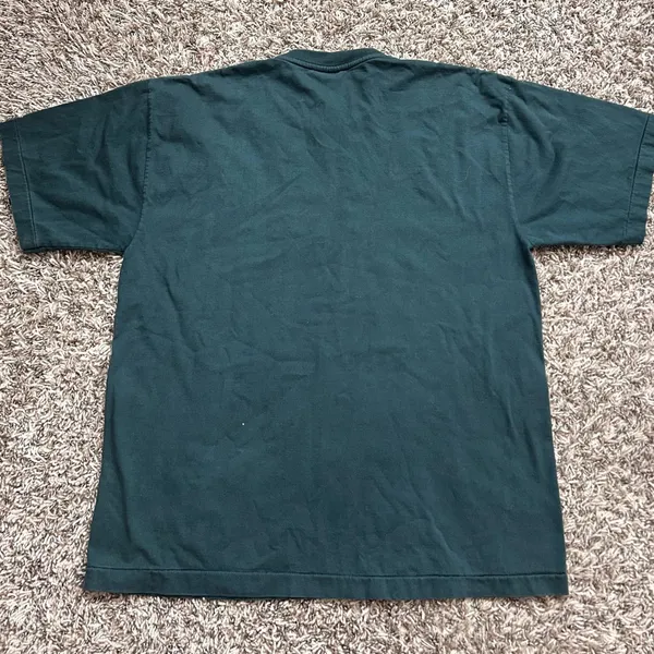 Detto Fatto Vintage Single Stitch Dark Green T-Shirt With Switzerland Embroidery - Image 8