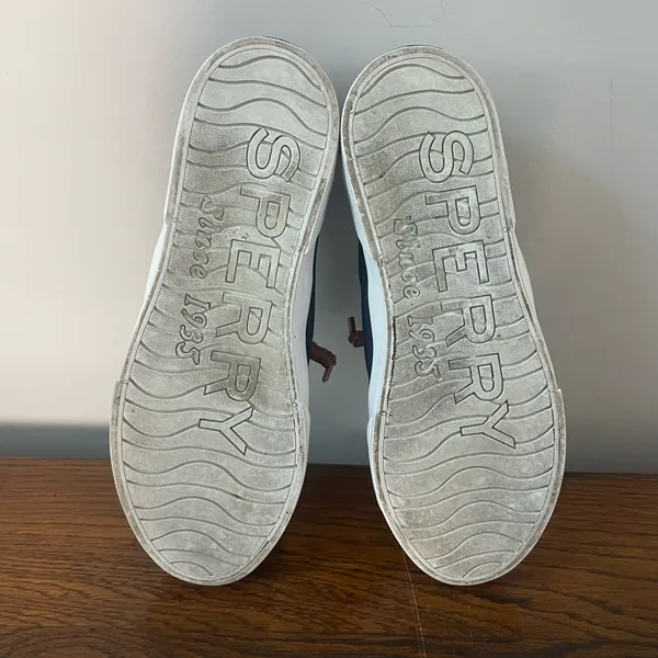 Women’s Sperry Navy Blue Canvas Sneakers - Image 7