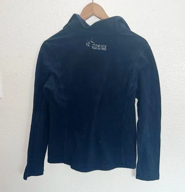 Patagonia Women's Navy Blue Quarter Zip Fleece - Image 6