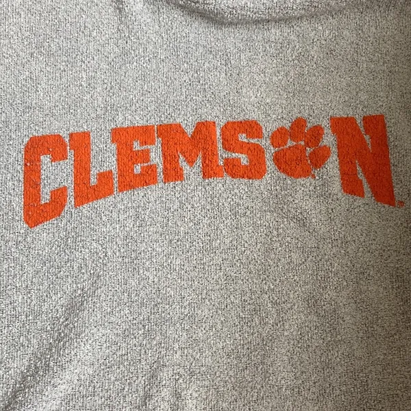 Clemson Sweater Gray Size XL - Image 3