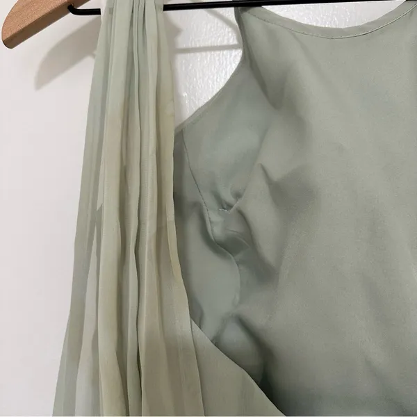 LELA‎ ROSE | Elegant Sage Green Maxi Dress - Image 7