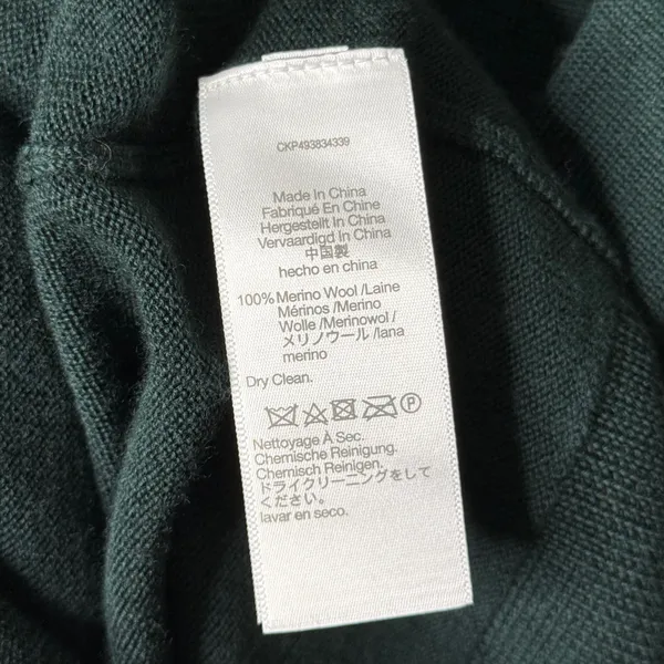 Madewell Merino Wool Boyfriend Cardigan Sweater Luxury Forest Green Size Medium - Image 7