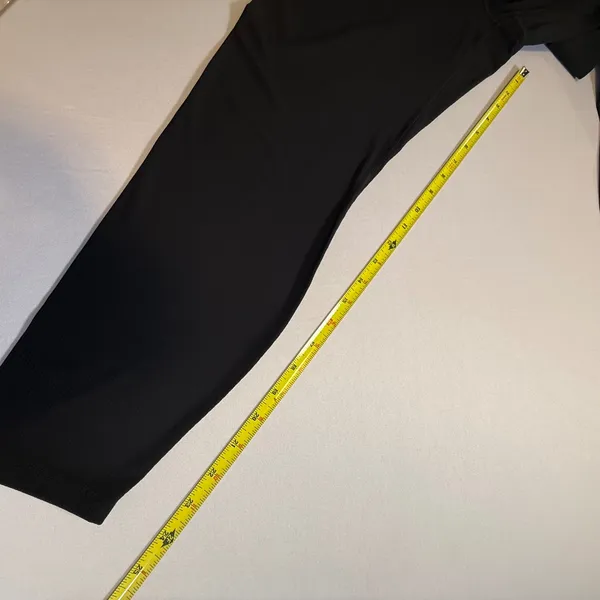 All In Motion Womens Ribbed High-Waisted‎ Leggings Black Athletic Yoga Pants L - Image 8