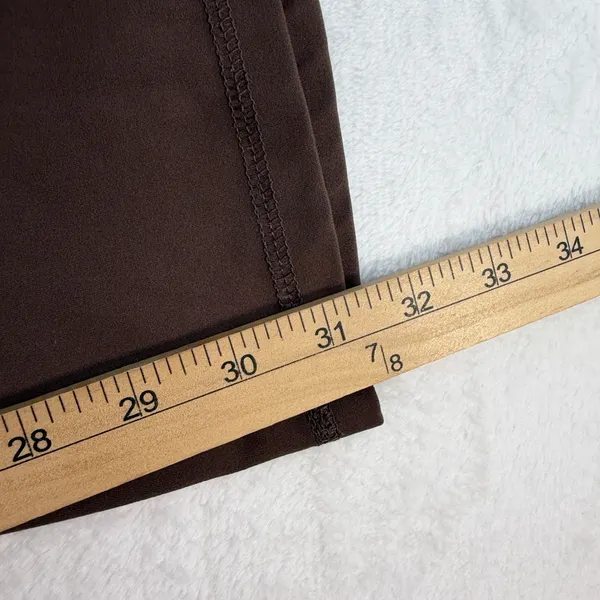 Member's Mark L Yoga Pants Everyday Flare High Rise Pockets Brown Bear‎ Athletic - Image 11