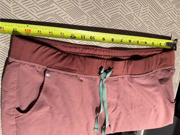 Figs Mauve Rose Scrub Jogger with Contrast Drawstring - Image 10