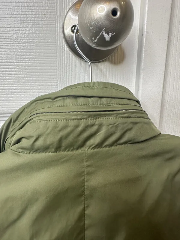 Gap Green Cargo Windbreaker Jacket | Utility Pockets | Cinched Waist | Size XS - Image 5