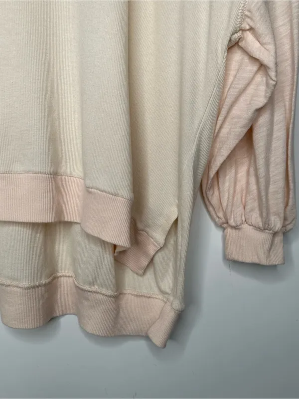 We The Free People Feelin’ It Soft Peach Pullover Top Shirt Extra Small XS - Image 4
