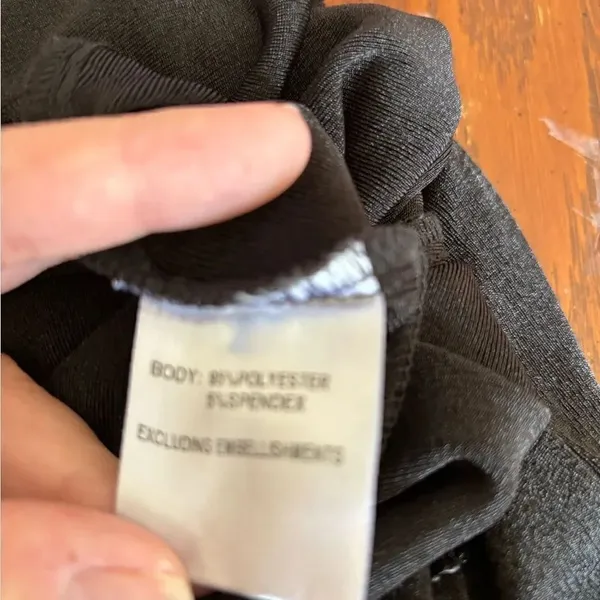 Princess Polly Long Skirt Front Slit Size US 4 Black - Image 4