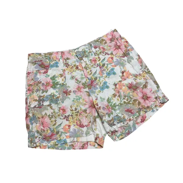 Gloria Vanderbilt Sydney Pastel Floral Shorts size 8 - Image 2