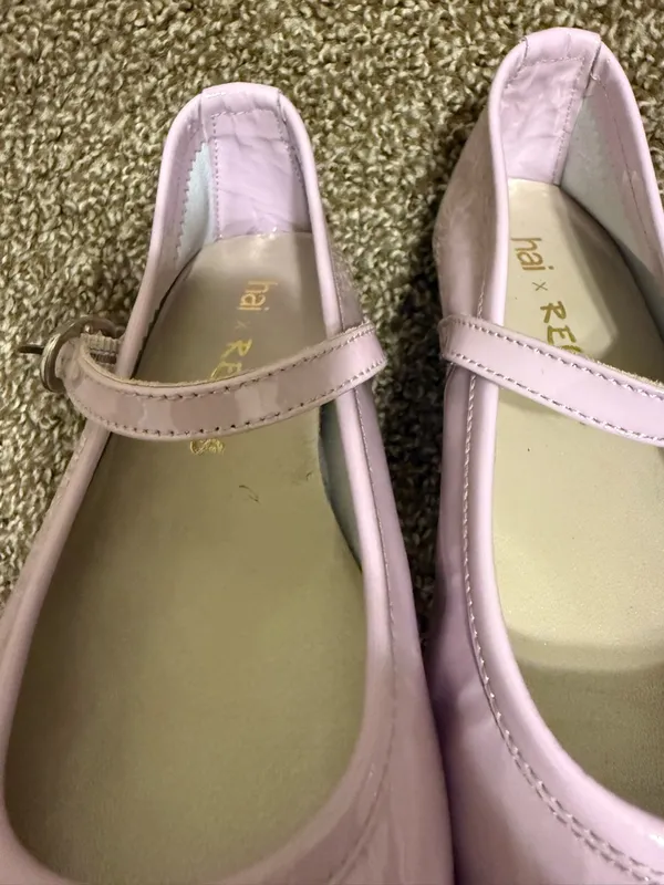 HAI X REQINS HONOREE MARY JANES - LILAC PATENT Womens 36 USA 5.5 - Image 3