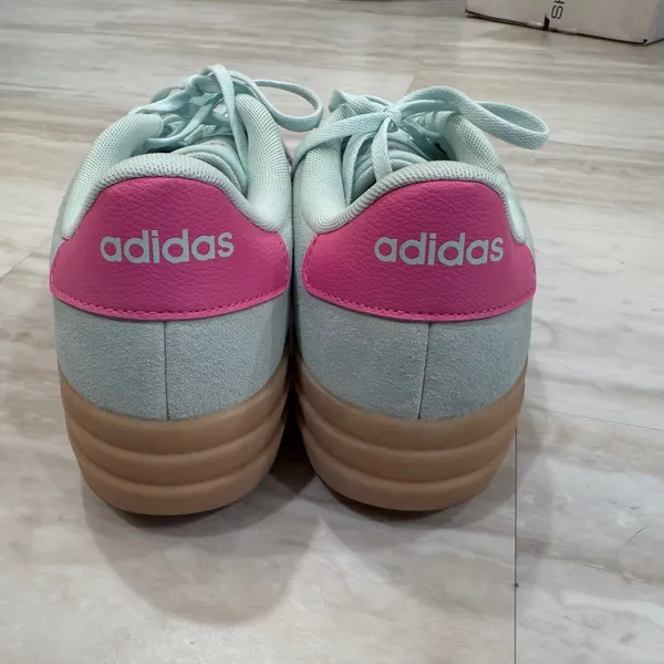 Adidas VL Court 3.0 Platform Sneakers Almost Blue Pink Gum ID6281 Womens 11 - Image 3