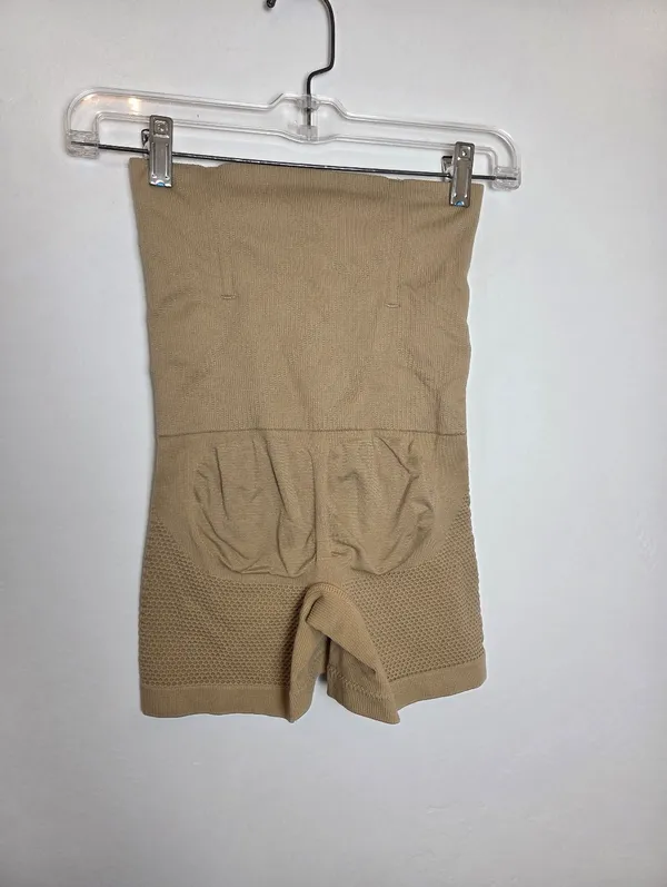 Beige Tummy Control Shapewear Thigh Abdomen Boning Support Slimming S/XS - Image 4