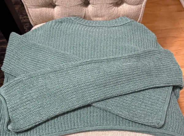 Wild Fable Mint Green Cropped Sweater - Image 4
