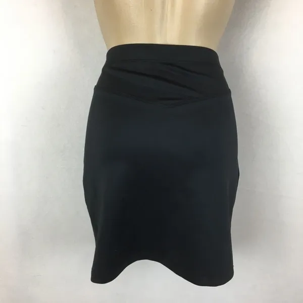 Free People Black Neoprene Mini Skirt S - Image 4