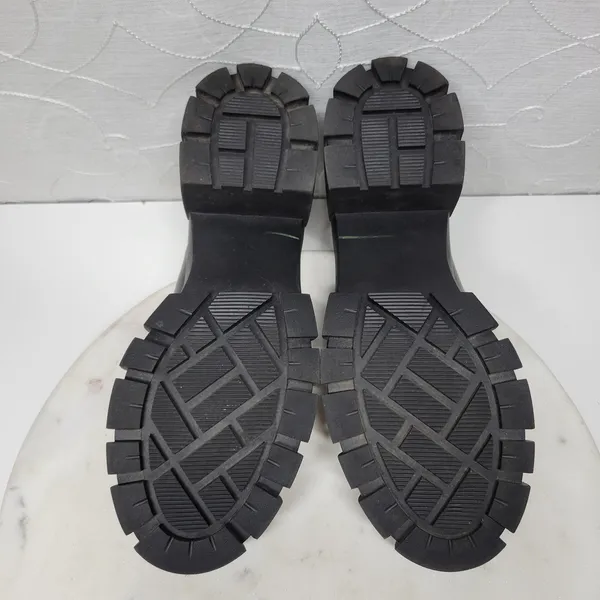 Madden Girl Hoxtonn Chunky Platform Loafer Womens 8 Black Chain Lug Sole‎ Grunge - Image 8