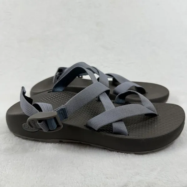 Chaco‎ Womens JCH107836 Gray Adjustable Strap Sandals Size 9 Casual Shoes - Image 5