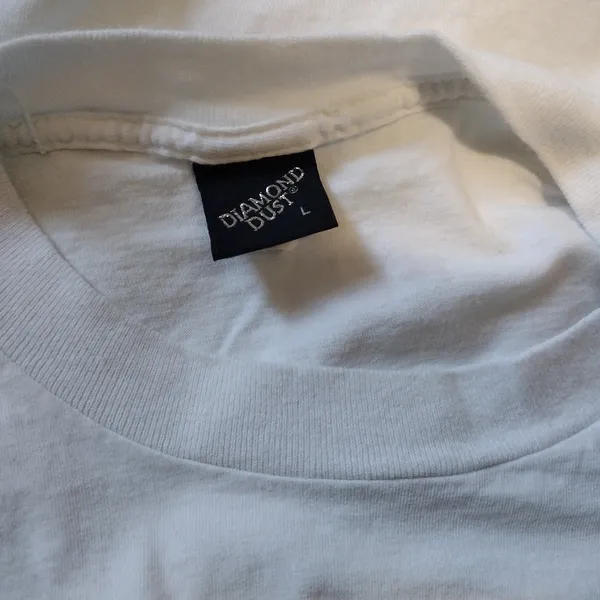 Diamond Supply Co. Vintage 90s Diamond Dust space NASA White Graphic T-Shirt - Image 5