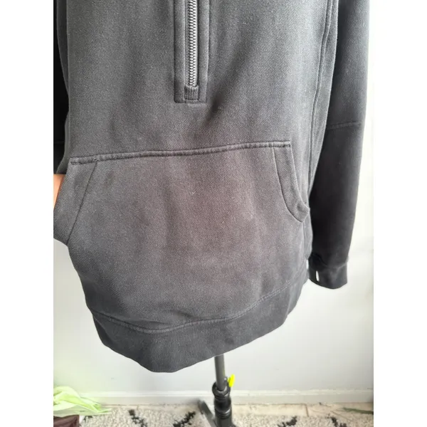 Lululemon Scuba Oversized‎ Half-Zip Funnel Neck Pullover Black LW3JAMS Size M/L - Image 3