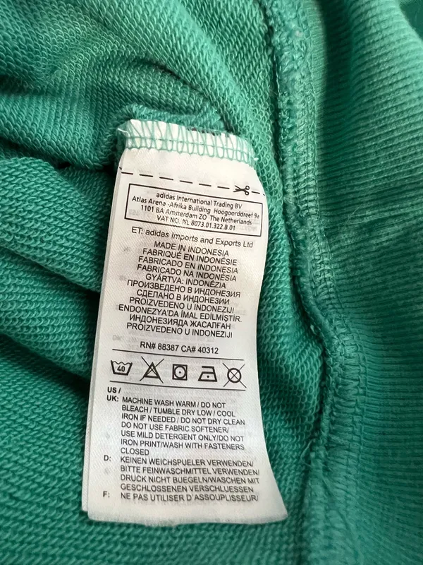 Adidas Ladies Green Half-Zip Pullover  - Image 4