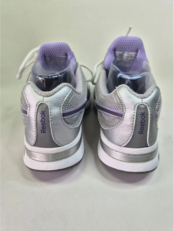 Reebok Easy Tone Rocker Sole Toning Sneakers Gray & Purple 8.5 - Image 5