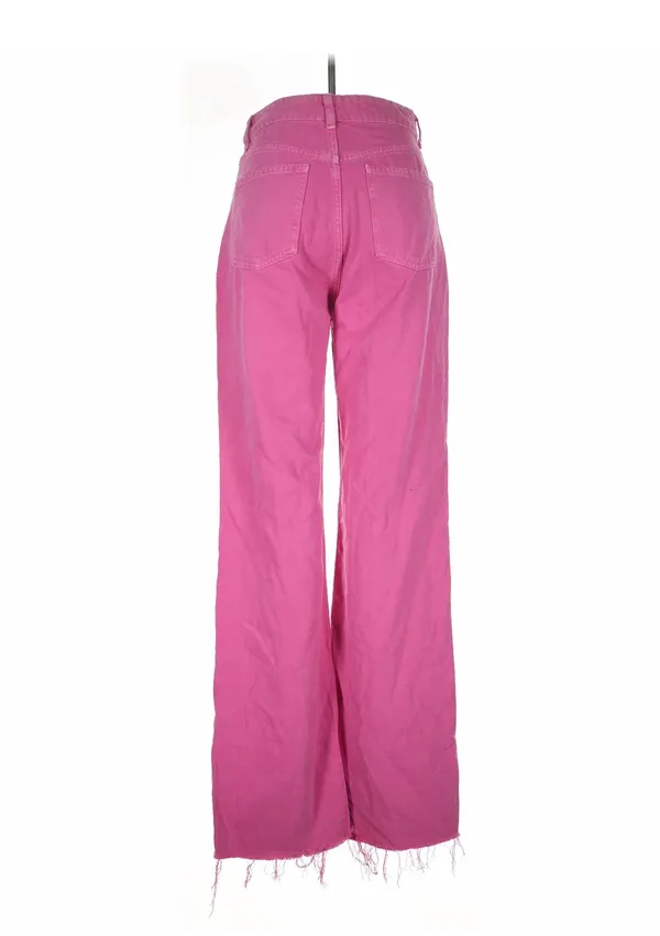 ZARA Pink Jeans Wide-Leg High-Waisted - Image 2