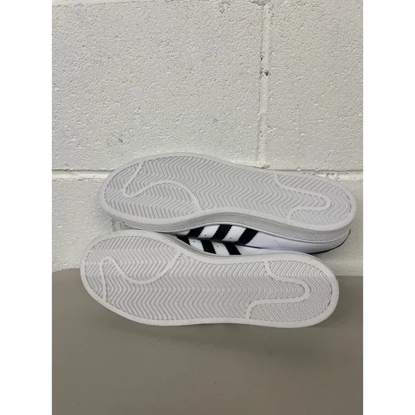 New Adidas WOMENS 11 Superstar White Black Leather Shell Toe Shoes FV3284 - Image 5