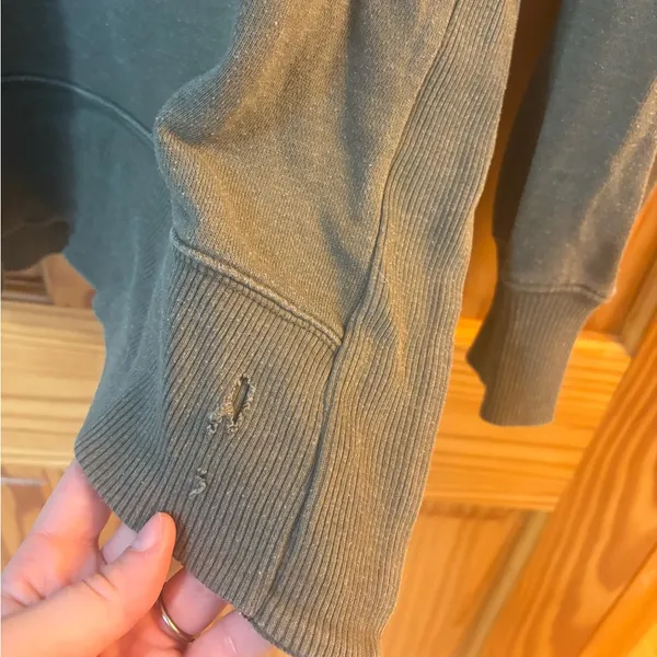 Aerie Size Small Hunter Green Oversized Sweatshirt - Image 3