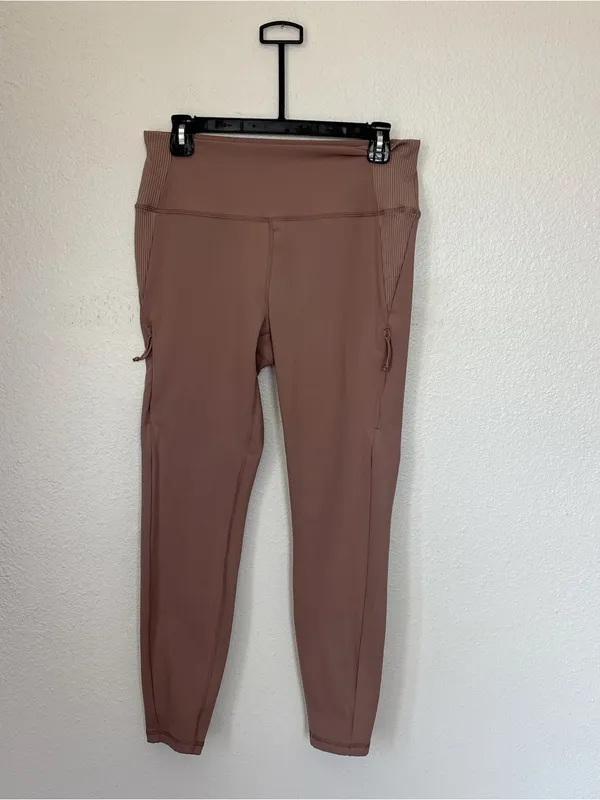 Avalanche Solid Dusty Pink Leggings - Image 8