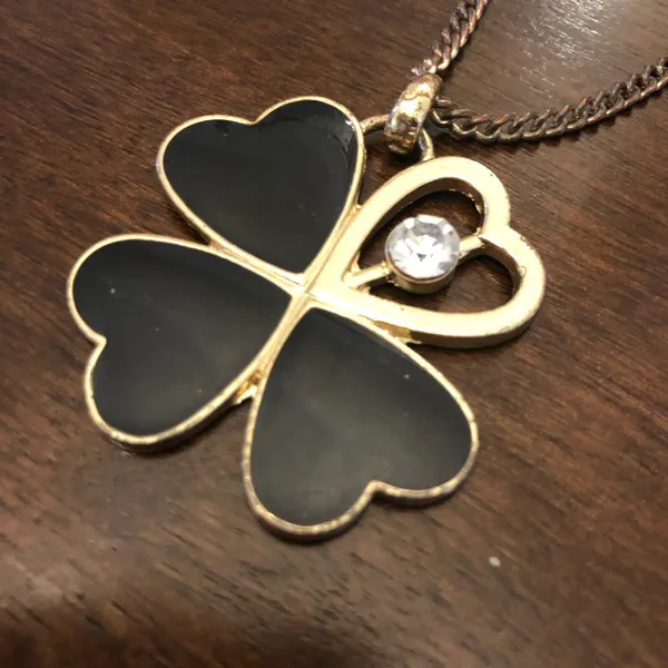 Set of two shamrock necklaces Gold - Image 2