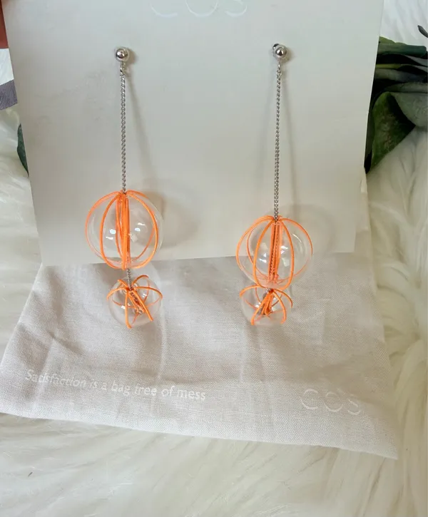 COS Statement Sphere-Beaded Drop Earrings - Image 6