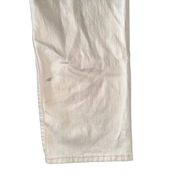 Abercrombie & Fitch Curve‎ Love Ankle Straight Jeans Womens 28 Short Cream NWT - Image 4