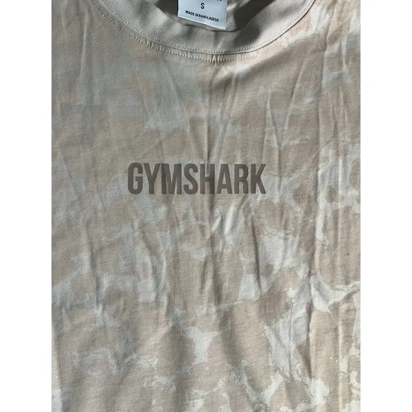 Gymshark T-Shirt Pink Salt Tie Dye Camo Women's Size Small Gym Workout Active - Image 2