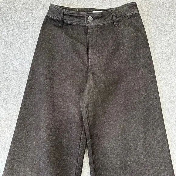 Z Supply Rilynn Wide Leg Trouser Pants Black Sand Denim Women's Size 26 NWT‎ - Image 2