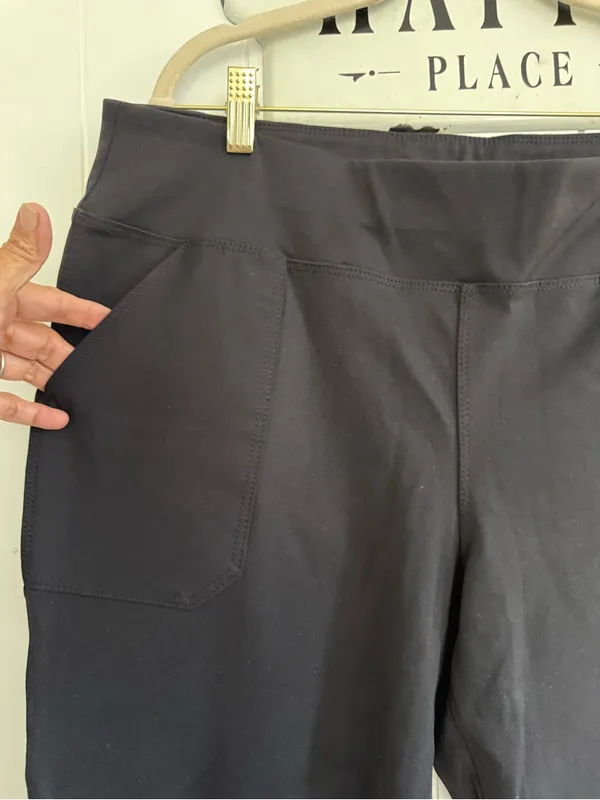 Carhartt Force Womens Utility Stretch Pants Size XL Black Fitted Pull On Slim - Image 2