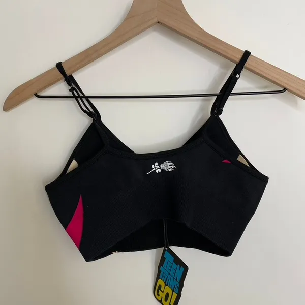 Civil Regime Teen Titans Go Black Starfire Star Kelly Seamless Bra Small New - Image 5