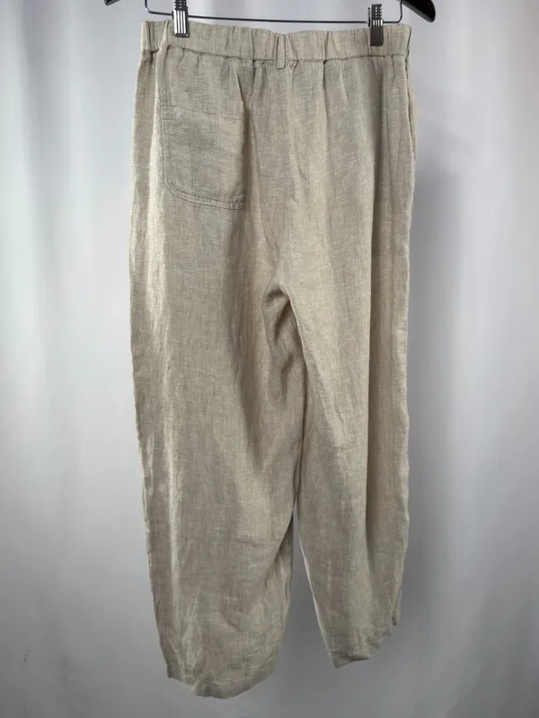 NWT Quince 100% European Linen Pants in Flax Size Medium - Image 8