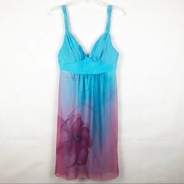 Y2K Fairy Pastel Whimsical Midi Babydoll Dress Womens Medium Event Romantic - Image 3