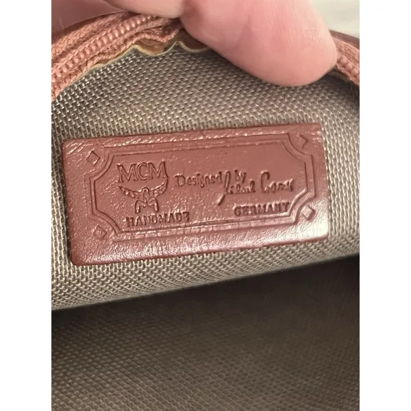 Mcm Vintage Round Coin Purse Wallet Monogram Visetos Circle Pouch - Image 7