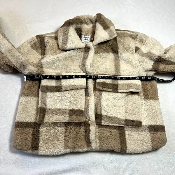 Princess Polly Doria Plaid Jacket Size S Outerwear Cozy Classic Casual Outdoors - Image 9
