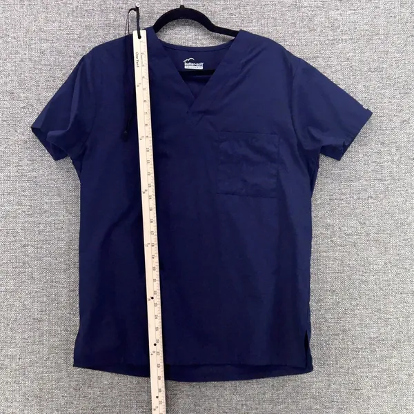 Butter Soft Scrub Top Navy Small‎ Blue - Image 13