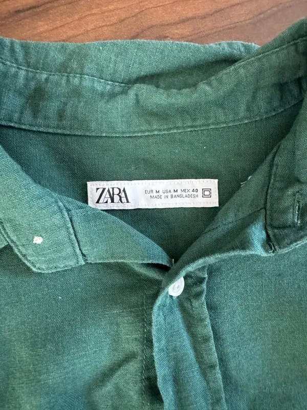 Men’s green Zara button down  - Image 2