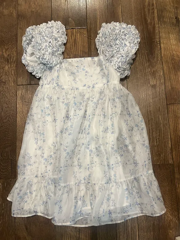 Boutique Babydoll Dress Blue - Image 2