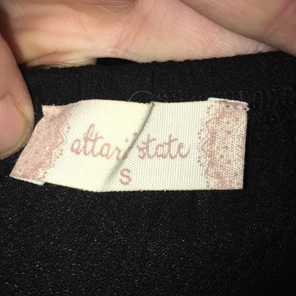 Altar’d State black baby doll crop top - Image 3