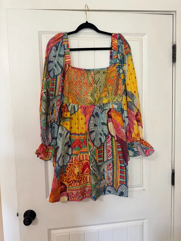 Farm Rio Summer Tapestry Mini Dress - Image 5