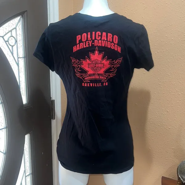 Harley Davidson black woman’s t-shirt - Image 2